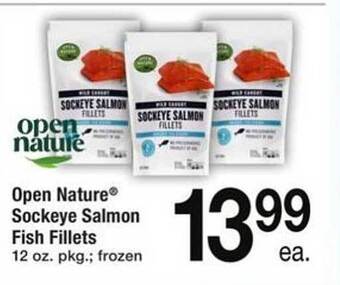 ACME Open nature sockeye salmon fish fillets offer