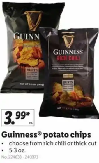 Lidl Guinness Potato Chips 5.3 oz offer