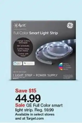 Target Ge Full Color Smart Light Strip offer