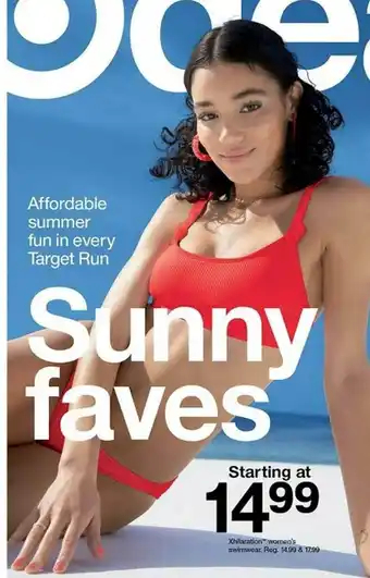 Target Xhilaration Women's Swimwear offer
