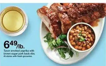 Target Tyson Smoked Paprika With Brown Sugar Pork Back Ribs offer