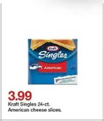 Target Kraft Singles 24-ct American Cheese Slices offer