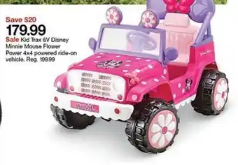 Target Kid Trax 6v Disney Minnie Mouse Flower Power 4x4 Powered Ride-on Vehicle offer