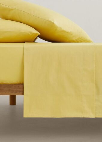 Mango Washed cotton flat sheet 1063x11024 in offer