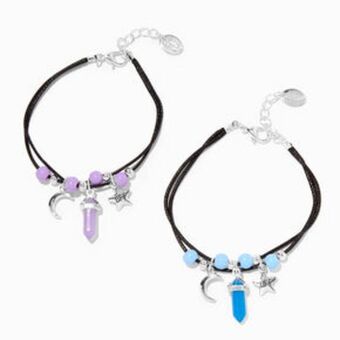 Claire's Best friends glow-in-the-dark mystical gem multi-strand bracelets - 2 pack offer