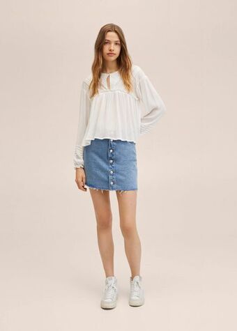 Mango Pleated details blouse offer