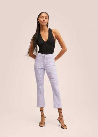Mango Flare crop pants offer