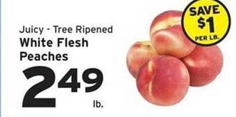 Hannaford White flesh peaches offer