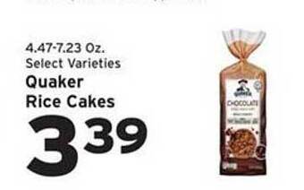 Hannaford Quaker rice cakes offer