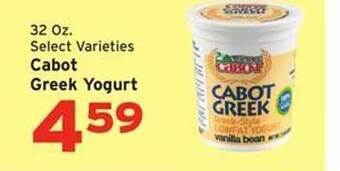 Hannaford Cabot greek yogurt offer