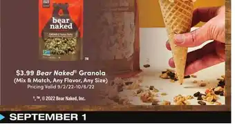 ACME Bear naked granola (mix & match, any flavor, any size) offer