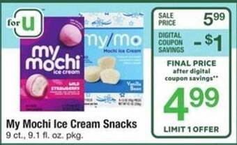 ACME My mochi ice cream snacks offer