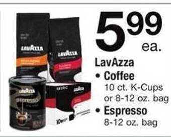 ACME Lavazza coffee or espresso offer