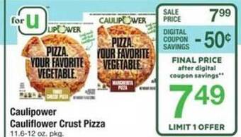 ACME Caulipower cauliflower crust pizza offer