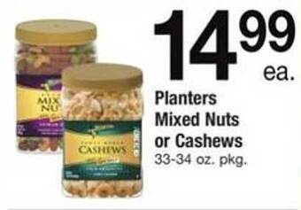 ACME Planters mixed nuts or cashews offer