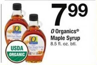 ACME O organics maple syrup offer