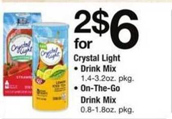 ACME Crystal light drink mix or on-the-go drink mix offer