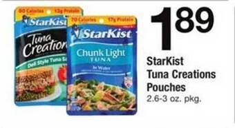 ACME Starkist tuna creations pouches offer