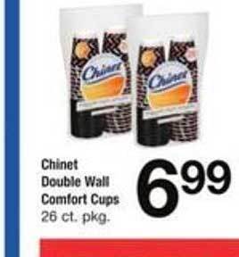 ACME Chinet double wall comfort cups offer