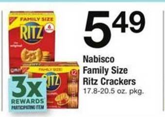 ACME Nabisco family size ritz crackers offer