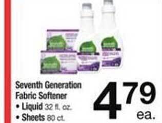 ACME Seventh generation fabric softener liquid or sheets offer
