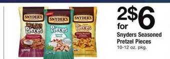 ACME Snyders seasoned pretzel pieces offer