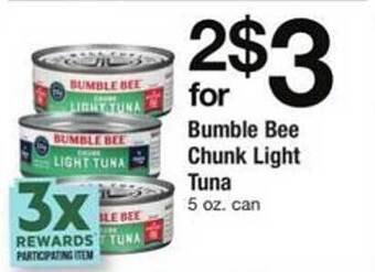 ACME Bumble bee chunk light tuna offer