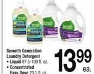 ACME Seventh generation laundry detergent liquid or concentrated easy dose offer