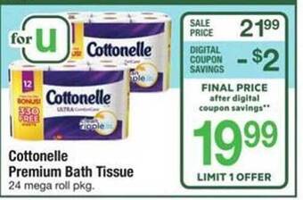 ACME Cottonelle premium bath tissue offer