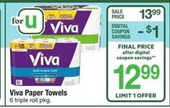 ACME Viva paper towels offer