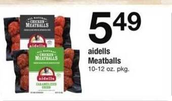 ACME Aidells meatballs offer