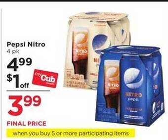 Cub Foods Pepsi nitro offer