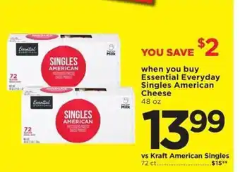 Cub Foods Essential everyday singles american cheese offer