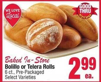 Jewel-Osco Bolillo or telera rolls offer