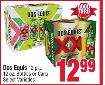 Jewel-Osco Dos equis bottles or cans offer