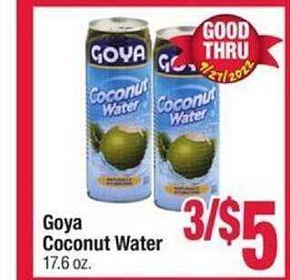 Jewel-Osco Goya coconut water offer