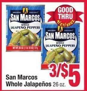 Jewel-Osco San marcos whole jalapeños offer
