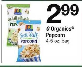 Safeway O organics popcorn offer