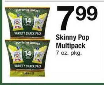 Safeway Skinny pop multipack offer