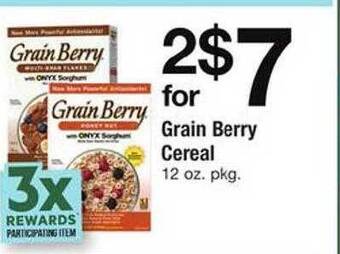 Safeway Grain berry cereal offer