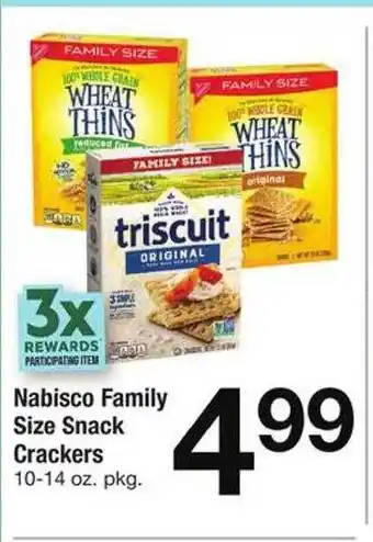 Safeway Nabisco family size snack crackers offer