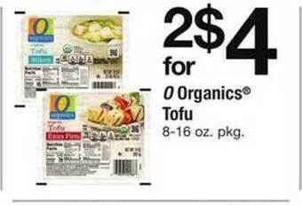 Safeway O organics tofu offer