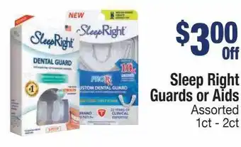 Kinney Drugs Sleep right guards or aids offer