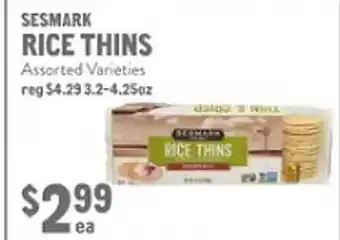 New Seasons Market Rice thins offer