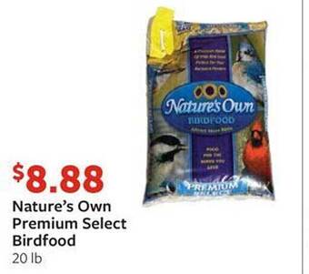 Fareway Nature's own premium select birdfood offer