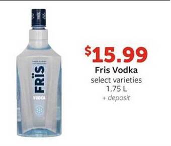 Fareway Fris vodka offer