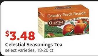 Fareway Celestial seasonings tea offer