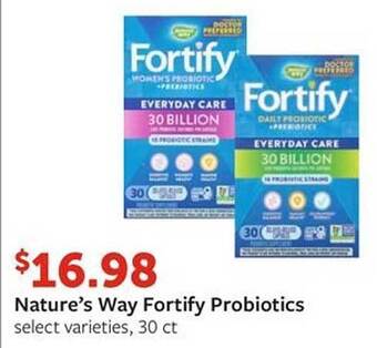 Fareway Nature's way fortify probiotics offer