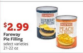 Fareway Fareway pie filling offer