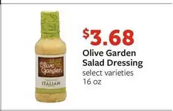 Fareway Olive garden salad dressing offer